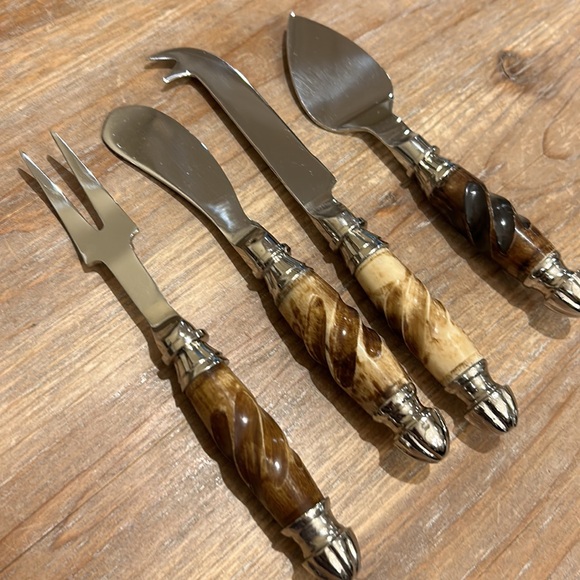 Four Piece Cheese / Appetizer Serving Set. Use on Charcuterie Board - Picture 10 of 12